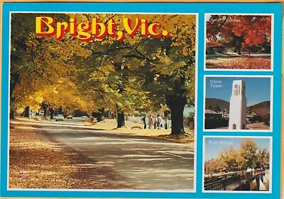 Bright Victoria 4 Scenes Incl Foot Bridge Rose Postcard • $5.76