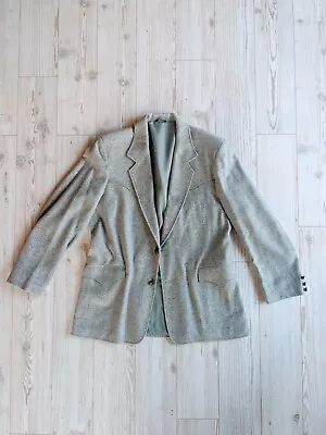 Vintage Pioneer Wear Mens 44L Gray Western Blazer Sportcoat Wool Blend 2 Button • $61.79