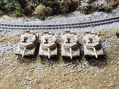 4 Pack N Scale 1:160 M1A1 Abrams MBT- US Army Desert Camo • $35