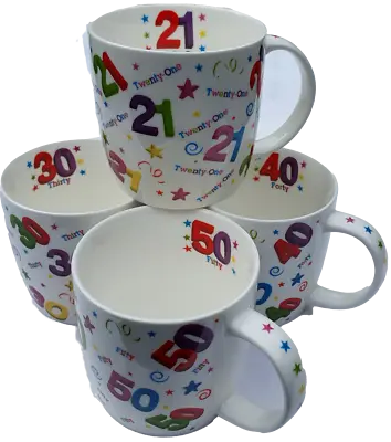 £7.49 • Buy 350ml Birthday Novelty Mug Cup  - 12oz - Age 18th 21st 30th 40th 50th