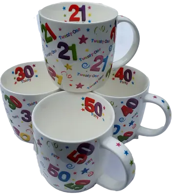 350ml Birthday Novelty Mug Cup  - 12oz - Age 18th 21st 30th 40th 50th • £7.98