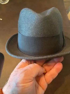 Vintage Borsalino Hat Charcoal Gray Size 7 • $50