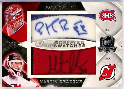 2008-09 The Cup Scripted Swatches Dual Patrick Roy/Martin Brodeur PATCH AUTO /5 • $2423.27