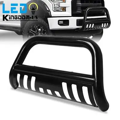 3  Steel Bull Bar Push Bumper Grille Guard For 2004-2023 Ford F-150 Pickup Black • $122.95