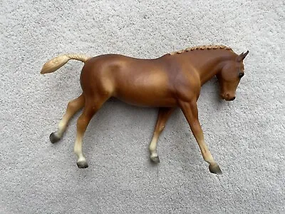 Vintage Breyer Horse #105 Chestnut Cantering Welsh Pony Dark No Ribbons Version • $20
