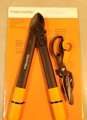 Fiskars Lopper & Garden Shear Tree Branch Twig Pruner Scissors Set New • £12.91