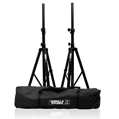 Gorilla Stands High Quality PA Speaker Tripod Stands Kit With Bag Stand DJ Disco • £46.50