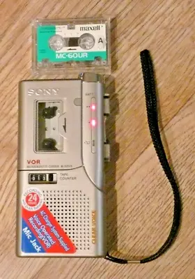 Sony VOR M-635VK Microcassette Voice Recorder W/ Tape Tested & Looks GREAT! • $60