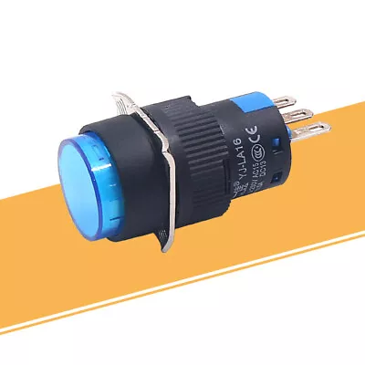 YIJIA LA16 Push Button Momentary Switch Light LED ON OFF 12V 24V 220V AC/DC • $3.48