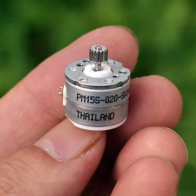 PM15S DC5V Micro Mini 15MM 2-phase 4-wire Stepper Motor 18 Degree 15T Metal Gear • $1.55