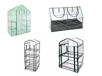 Plastic Greenhouse Green House PVC PE Garden Outdoor Portable Cold Frame Winter • £29.99