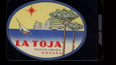 La Toja Ponteverda Espana Luggage Label • $15