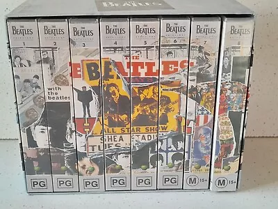 The Beatles Anthology EMI Promo Box 1 -8 VHS VIDEOS  1996 Vintage • $50