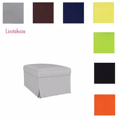 Custom Made Cover Fits IKEA Ektorp Footstool Cover Replace Footstool Cover • $86.90