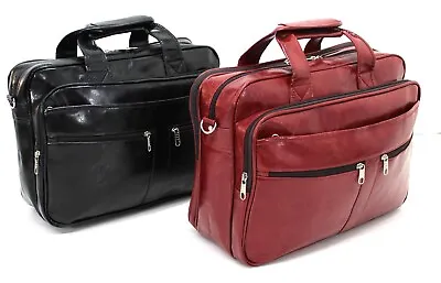 £21.99 • Buy Men's Laptop Bag Briefcase Messenger Office Bag Faux Leather Cabin Luggage Case