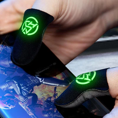 $13.19 • Buy 0.3mm Gaming Finger Sleeve Touch Screen Mobile Game Controller Gloves Sweatproof