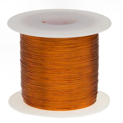 28 AWG Gauge Enameled Copper Magnet Wire 1.0 Lbs 1987' Length 0.0142  200C Nat • $24.74