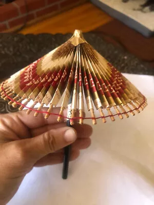 Vintage Japanese Origami Umbrella Cigarette Wrapper Raleigh 100's • $35