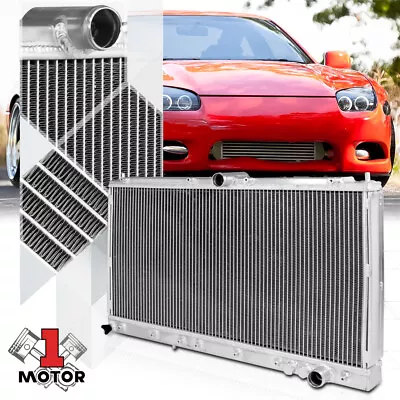 Aluminum 2 Row Core Performance Cooling Radiator For 91-99 Mit 3000GT/Stealth MT • $121.50