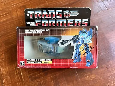 Transformers G1 Autographed John Moschitta Jr. Blurr Complete With Box CIB • $300