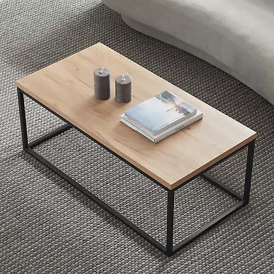 Natural Oak Coffee Table | Center Table For Living Room 40 X20  Rectangle Mode • $190.99