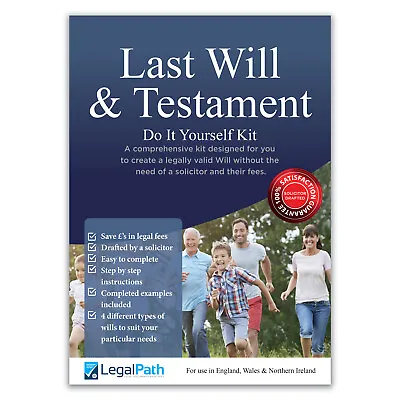 £13.99 • Buy Last Will & Testament DIY Kit - 2022/23 Version - LegalPath