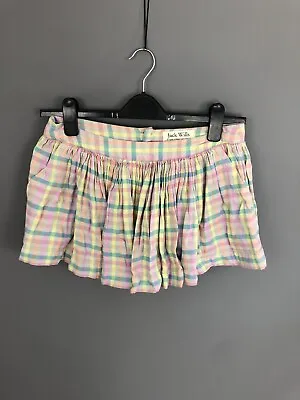 JACK WILLS Skirt - Size UK10 W28 - Check - Great Condition - Women’s • £19.99