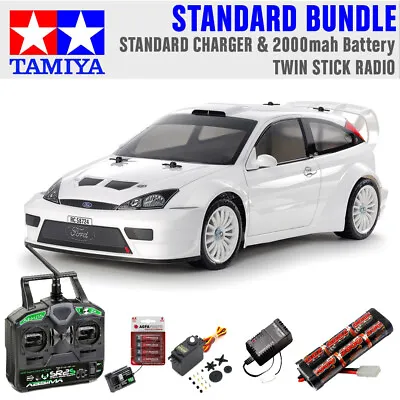 Tamiya RC 58724 2003 Ford Focus RS Custom (TT-02) 1:10 RC Standard Stick Bundle • £202.95