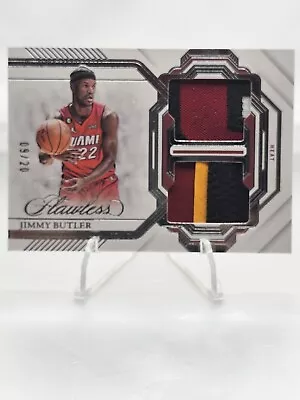 Jimmy Butler 2022-23 Panini Flawless  Dual Patch Game Worn #9/20 Heat • $87.50