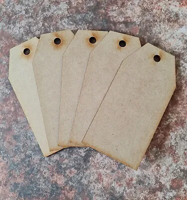 MDF Lasercut Craft Shapes: Luggage Label/Tag Ready To Decorate - Various Sizes • £3.75