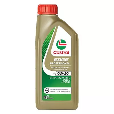 CASTROL EDGE Professional V 0W20 Engine Oil 1L ACEA C5 Fits Volvo VCC RBS0-2AE • £21.99