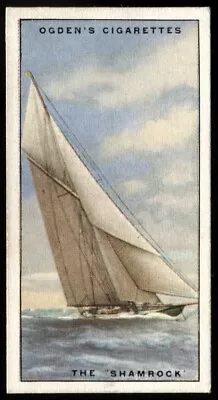 Tobacco Card Ogdens YACHTS & MOTOR BOATS 1930 The Shamrock #38 • £2