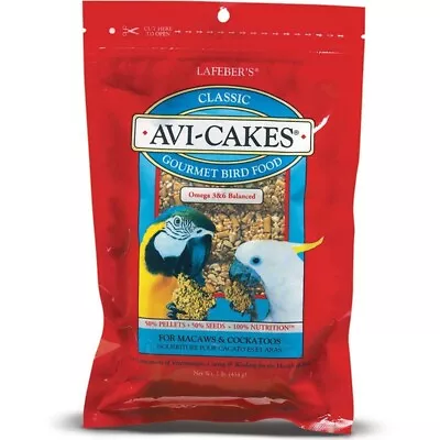 Lafeber Classic Avi-Cakes - Gourmet Macaw & Cockatoo Food:  16 Oz • $21.98