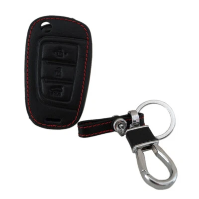 £6.47 • Buy 3 Button Leather Car Folding Remote Key Case Cover Fob Fit For HYUNDAI Venue