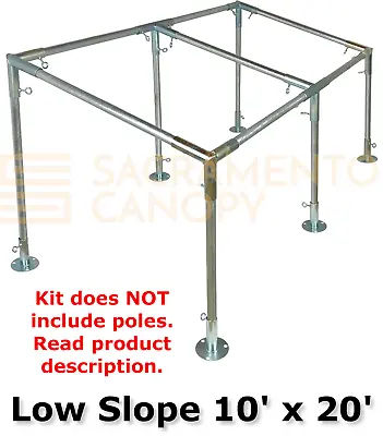 Slope Lean-To Canopy Fittings Kits DIY Greenhouse RV & Boat Carport • $103.87