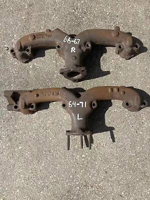 66 67 Corvette Exhaust Manifolds 3846559/042 Small Block Chevy Pair Ram Horn SBC • $150