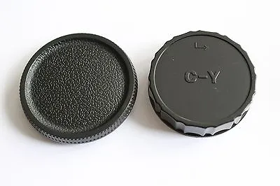 YASHICA CONTAX Y/C Lens Back Cover & Case Lid Cap Lens & Body Cap  • £5.16