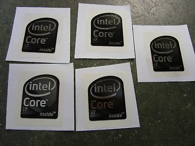 5pcs Genuine Original Intel Core I7 Black Sticker Label Badge Logo • $8.99