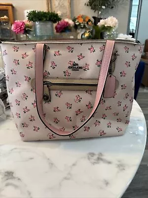 Coach Taylor Floral Print Zip Tote Bag 27165 Multi-Color • $169.59