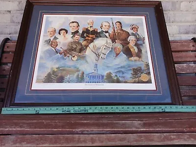 Signed Framed  Pride Of Tennessee  By Michael Sloan 1990 Number 1104/1500 • $250