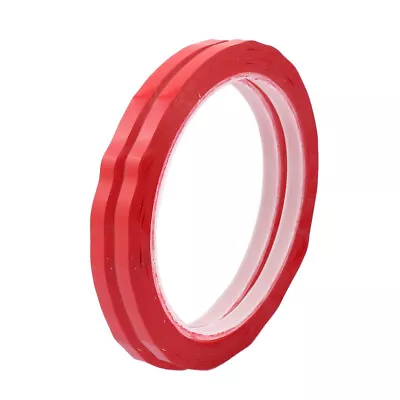 2Pcs 5mm Single Sided Strong Self Adhesive Mylar Tape 50M Length Red • $7