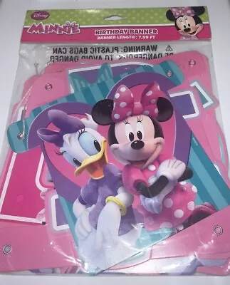 Minnie Mouse Daisy Duck Happy Birthday Party Banner Disney Junior DesignWare • $6.50