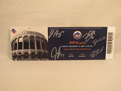 2009 Meet The New York Mets MVP's Autographs Reyes Francoeur Pagan Etc • $65