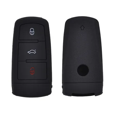 $9.49 • Buy 3Button Silicone Car Key Cover Case For VW CC Passat B6 B7 Remote Fob Protector