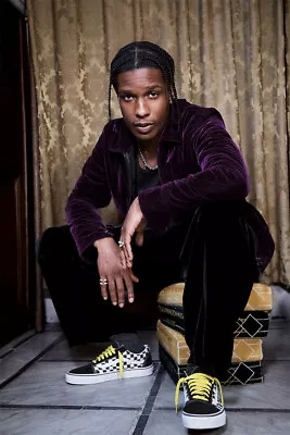 Asap Rocky American Rapper Rap Artist Painting Wall Art Home - POSTER 20x30 • $23.99