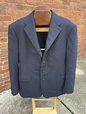 Ralph Lauren Purple Label RLPL Cashmere Blend Staple Navy Odd Coat Blazer US 42 • $50