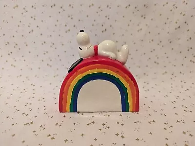 Vintage 1966 United Feature Peanuts Snoopy Colorful Rainbow Bank Pride  • $18