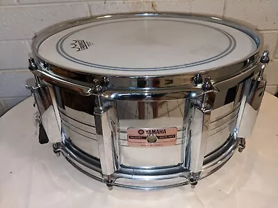 YAMAHA 9000 Recording Custom Steel Snare Drum 14 X6.5  -  SD965MA - 1985 Vintage • $275