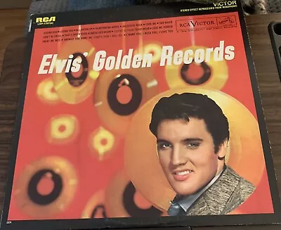 Elvis’ Golden Records 1958 Elvis Presley Vinyl W/Hound Dog Love Me Tender TESTED • $25