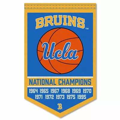 UCLA Bruins Basketball National Champions Banner Flag • $18.95